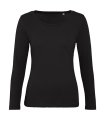 Dames T-shirt Lange Mouw B&C Inspire TW071 Black